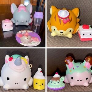 Smooshy Mushy Collection. Rabbit; Mouse; Unicorn; Tiger.